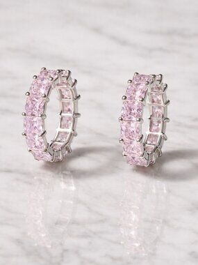 “Eleanor” Demi Fine Silver Hoops